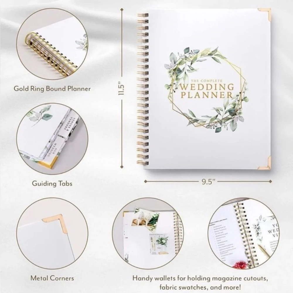 Wedding Planner Organizer | Engagement Diary Gift Book | Bride To Be Countdown